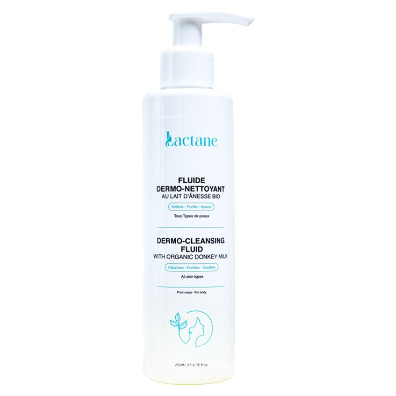 Lactane Fluide dermo-nettoyant – Gel Moussant - Votre routine de nettoyage au quotidien - Lactane.ma